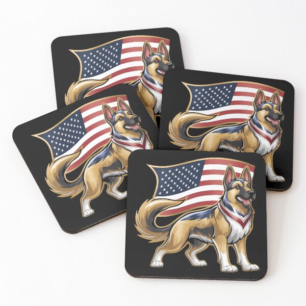 Item preview, American German Sheppard 4th of July designed and sold by PlanetMarker.