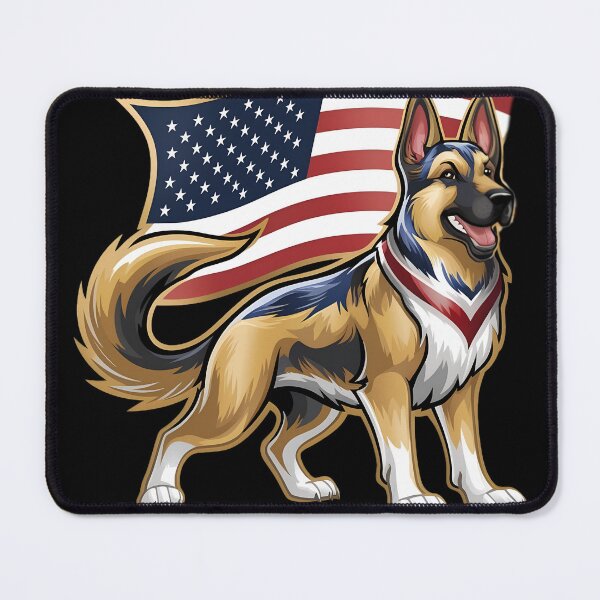 Item preview, American German Sheppard 4th of July designed and sold by PlanetMarker.