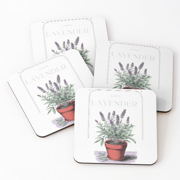 Item preview,  Botanical lavender in red pot rustic sketch by CallisC Arts ⭐⭐⭐⭐⭐ designed and sold by CallisC-Arts.