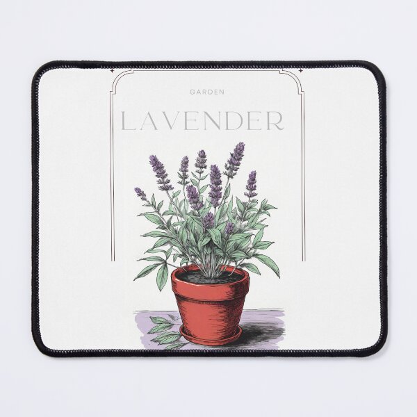 Item preview,  Botanical lavender in red pot rustic sketch by CallisC Arts ⭐⭐⭐⭐⭐ designed and sold by CallisC-Arts.