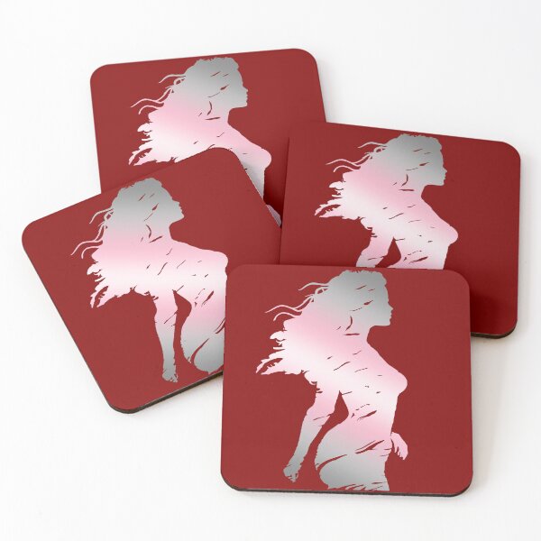 Item preview, Beautiful Silhouette of a woman in Demigirl Pride Flag Colors, Demi Art designed and sold by Travelslightly.