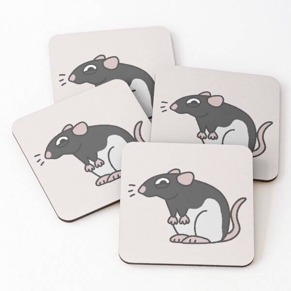 Item preview, Black hooded pet rat designed and sold by loulou-artifex.