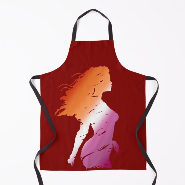 Item preview, Beautiful Silhouette of a woman in Lesbian Pride Flag Colors, Lesbian Art designed and sold by Travelslightly.