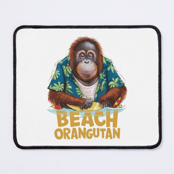 Item preview, Beach Orangutan with Hawaiin Shirt designed and sold by vk09.