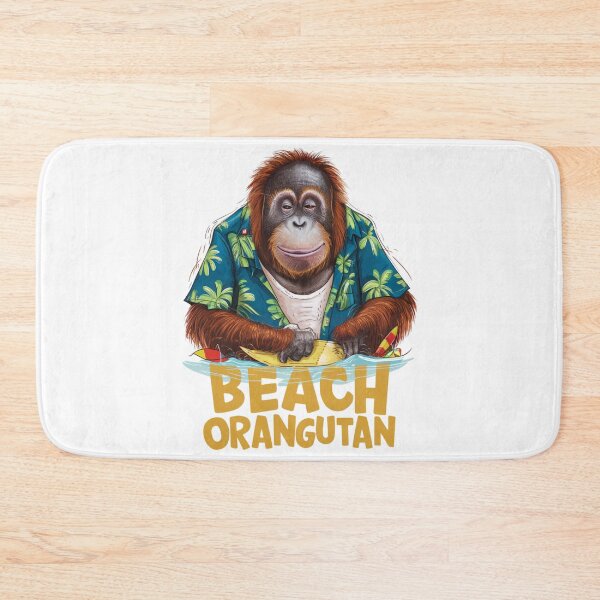 Item preview, Beach Orangutan with Hawaiin Shirt designed and sold by vk09.