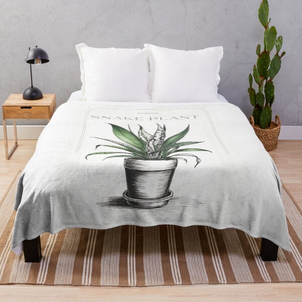 Item preview, Botanical snake plant in pot rustic sketch by CallisC Arts ⭐⭐⭐⭐⭐ designed and sold by CallisC-Arts.