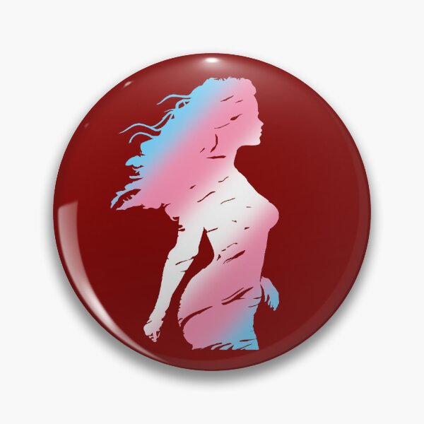 Item preview, Beautiful Silhouette of a woman in Transgender Pride Flag Colors, MTF Trans Art designed and sold by Travelslightly.