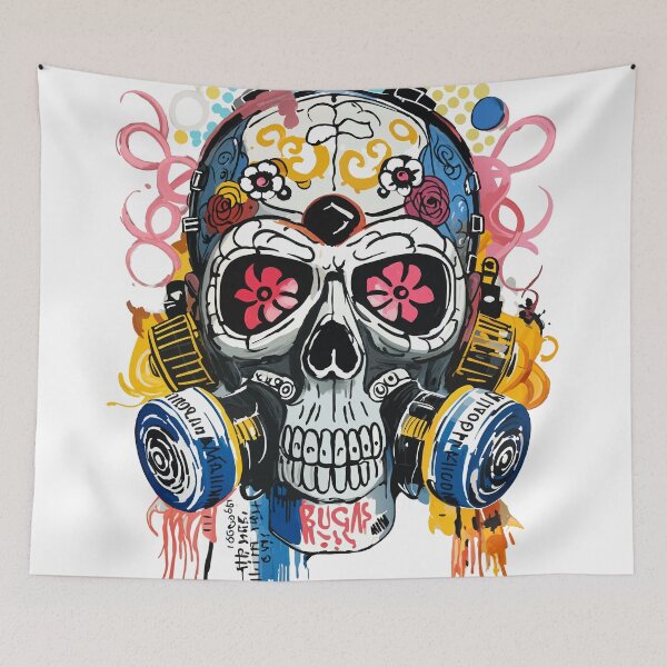Item preview, Abstract Skull With Respirator designed and sold by DividedFortune.