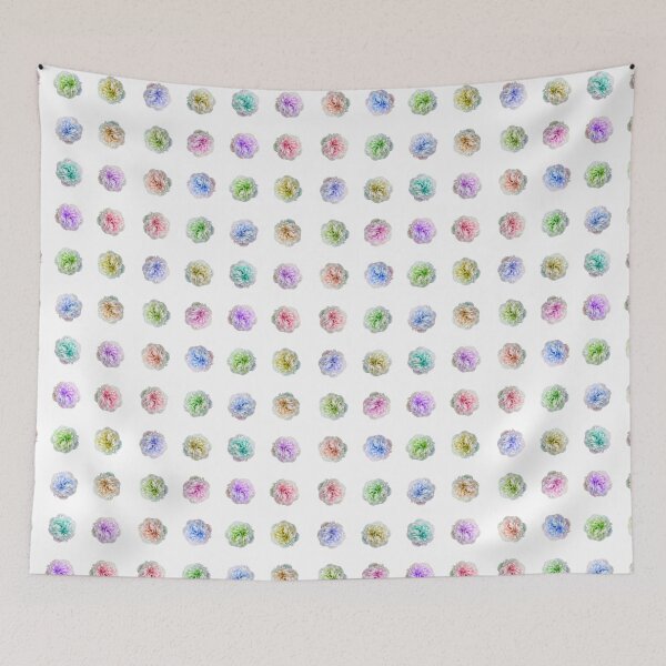 Item preview, Rainbow Pop Art Grid of Blooming Peony Flowers designed and sold by ArtbyDLP.