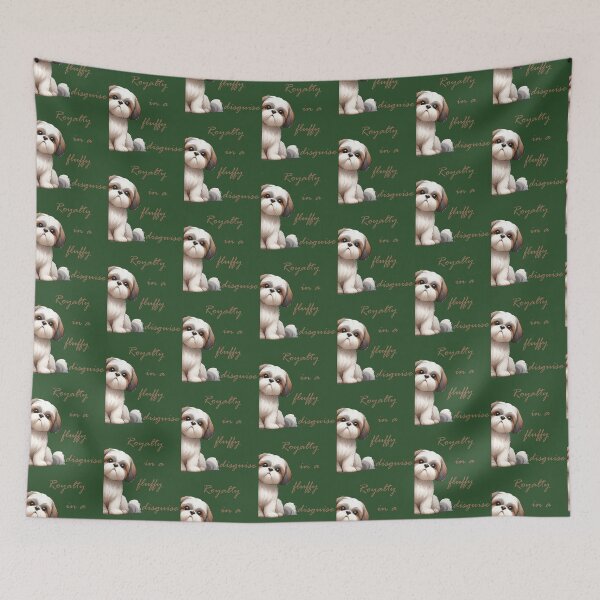 Item preview, Royalty in a Fluffy Disguise - Shih Tzu designed and sold by ART-HOME-PAWS.