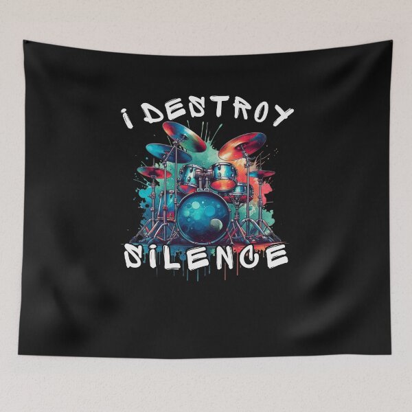 Item preview, I destroy silence drummer designed and sold by MilkyForest.