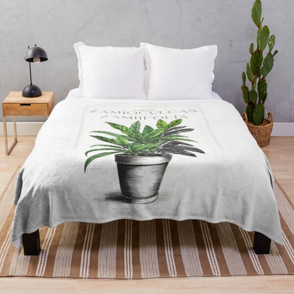 Item preview, Botanical Zamioculcas zamiifolia in pot rustic sketch by CallisC Arts ⭐⭐⭐⭐⭐ designed and sold by CallisC-Arts.