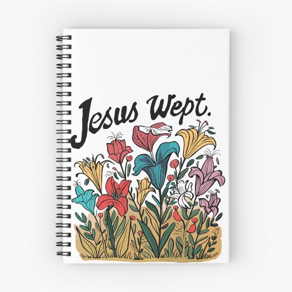 Item preview, Vintage Lily Charm - Retro "Jesus Wept" Women's Christian Art Design by #HahaHandlesHub designed and sold by HahaHandlesHub.
