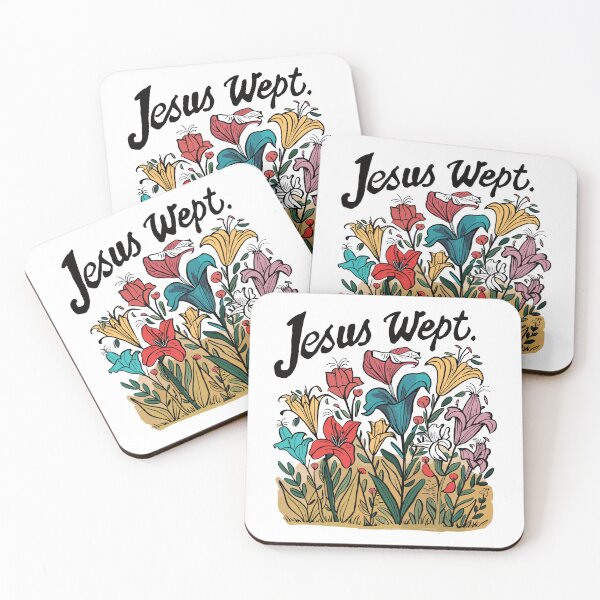 Item preview, Vintage Lily Charm - Retro "Jesus Wept" Women's Christian Art Design by #HahaHandlesHub designed and sold by HahaHandlesHub.