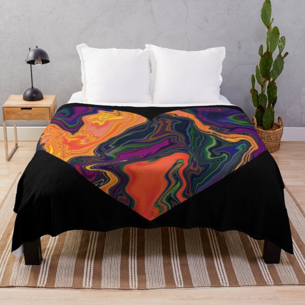 Item preview, Night Sky Marbling Heart color option 2 designed and sold by ArtbyDLP.