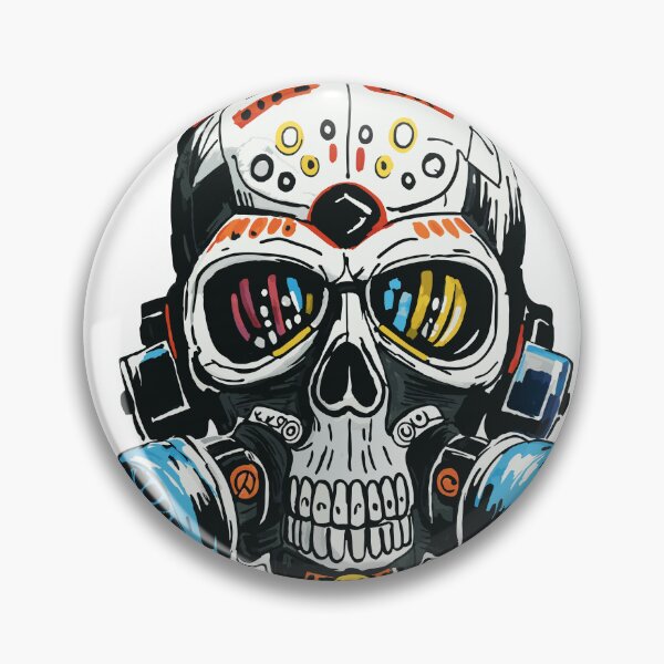 Item preview, Abstract Skull With Respirator V2 designed and sold by DividedFortune.