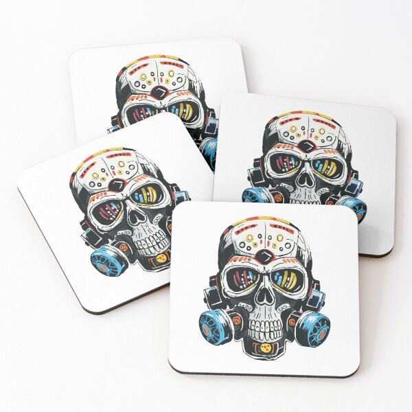 Item preview, Abstract Skull With Respirator V2 designed and sold by DividedFortune.