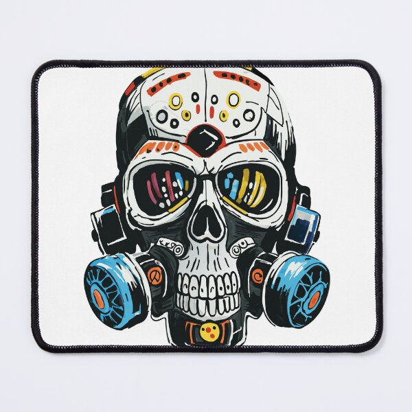 Item preview, Abstract Skull With Respirator V2 designed and sold by DividedFortune.