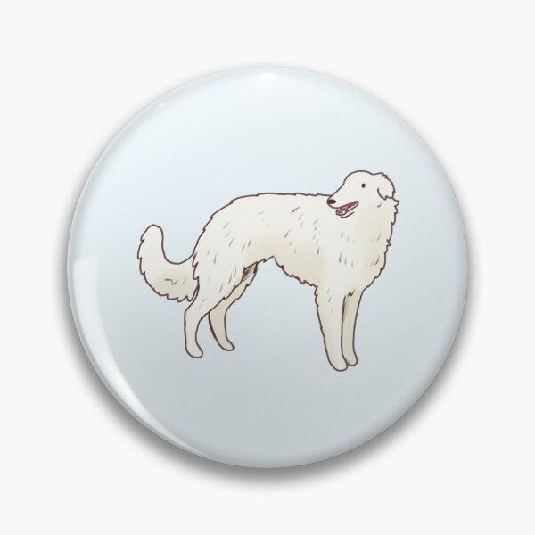 Item preview, White borzoi designed and sold by Artofmayara.