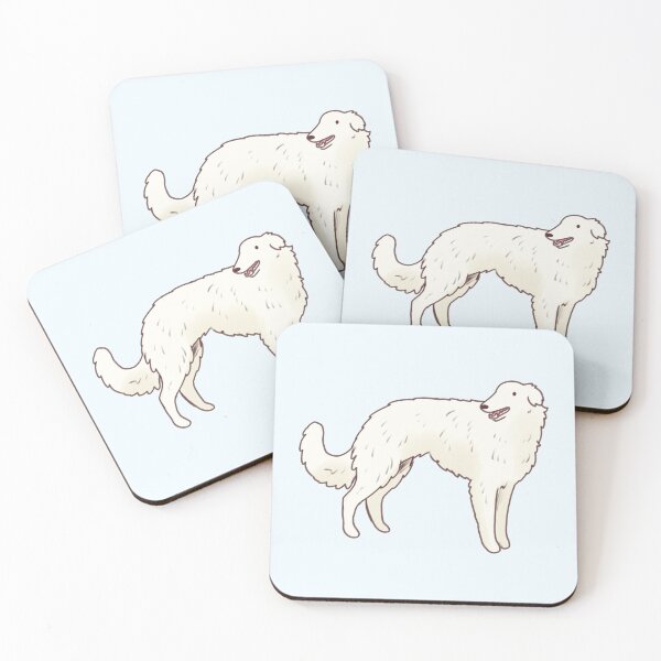 Item preview, White borzoi designed and sold by Artofmayara.