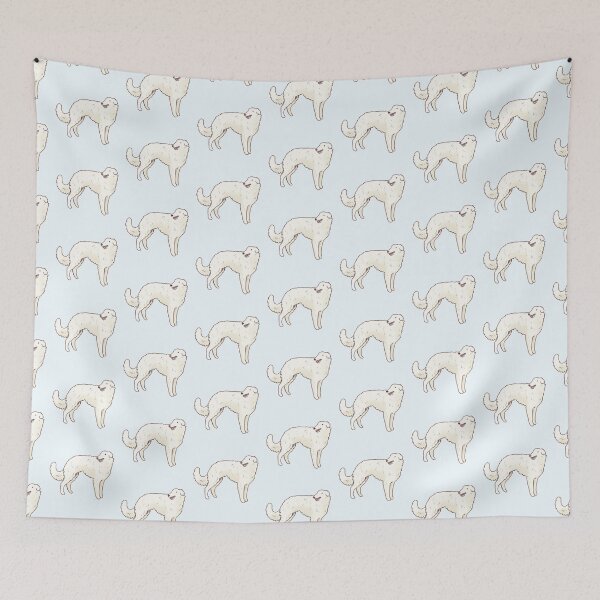 Item preview, White borzoi designed and sold by Artofmayara.