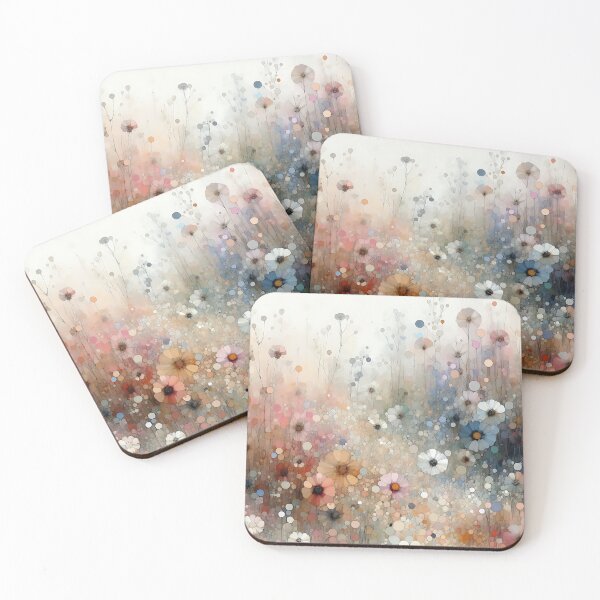 Item preview, Abstract Pastel Color Flower Wall Art designed and sold by CreativeCanvas8.