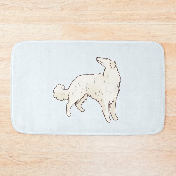 Item preview, White borzoi dog designed and sold by Artofmayara.
