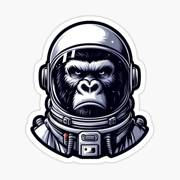 Item preview, Space Explorer - Gorilla Astronaut designed and sold by Apex-Ape.