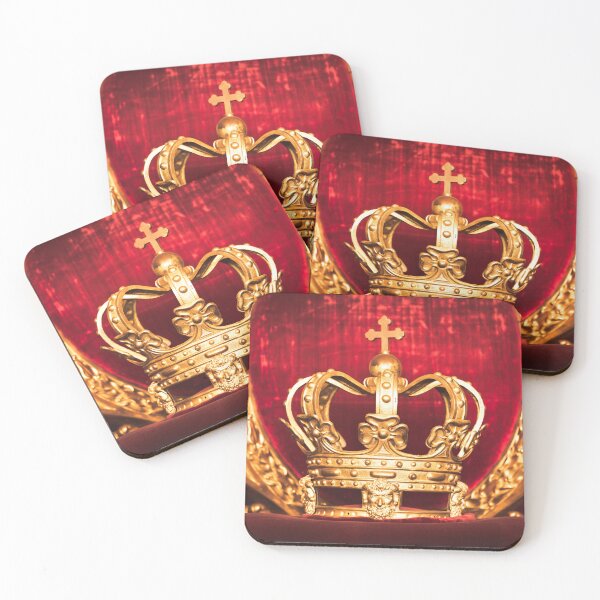 Item preview, Ancient crown on red velvet. Antique symbol of authority, luxury, monarchy, nobility designed and sold by Paolo Modena Photography    -   Fine Italian Art.