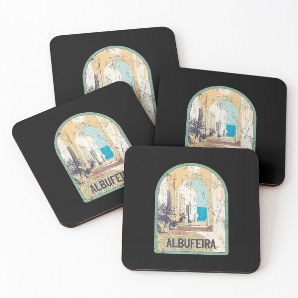 Item preview, Illustration of a Picturesque Street in Albufeira's Old Town, Algarve, Portugal designed and sold by Lemomo-artworks.