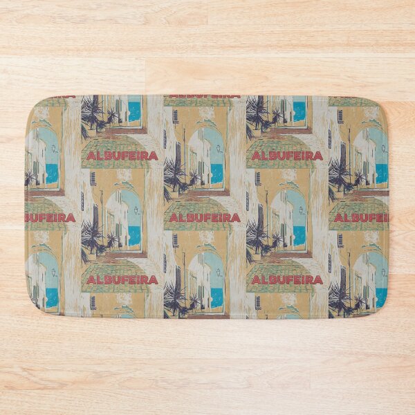 Item preview, Illustration of a Picturesque Street in Albufeira's Old Town, Algarve, Portugal designed and sold by Lemomo-artworks.