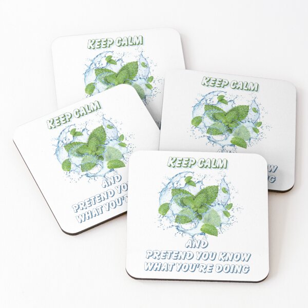 Item preview, Encouraging Mint - Keep calm and pretend you know what you’re doing designed and sold by PawsitivelyElla.