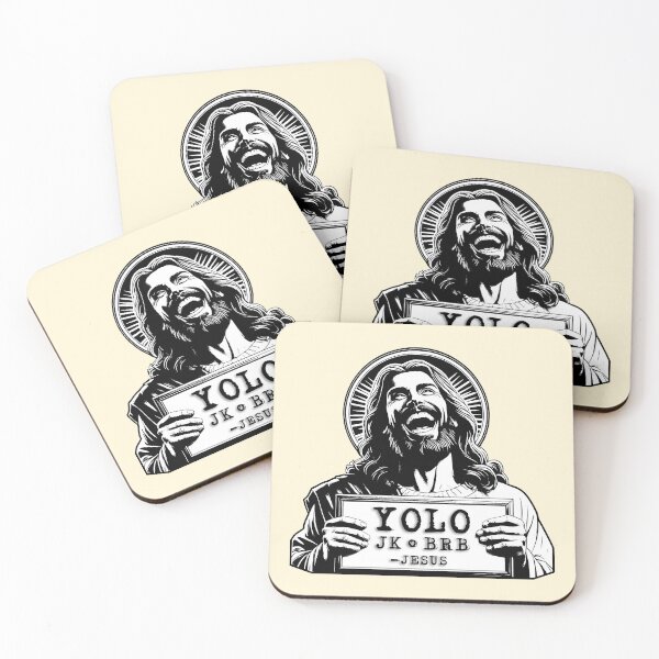 Item preview, YOLO JK BRB Jesus designed and sold by plushism.