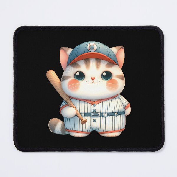 Item preview, Funny animals. Baseball graphics with a cat designed and sold by BanShopDG.