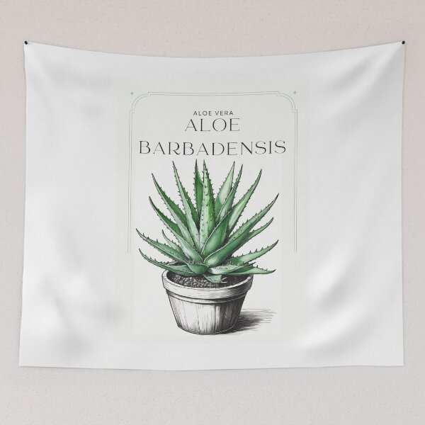 Item preview, Botanical Aloe Vera in  pot rustic sketch by CallisC Arts ⭐⭐⭐⭐⭐ designed and sold by CallisC-Arts.