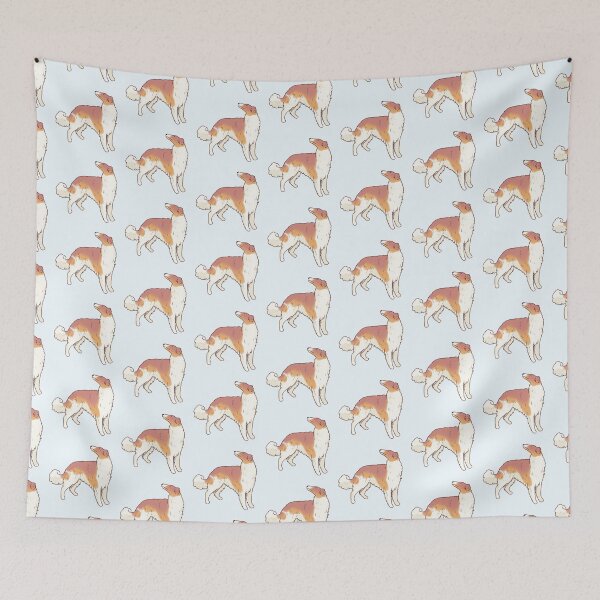Item preview, Cute borzoi dog drawing  designed and sold by Artofmayara.
