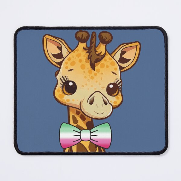 Item preview, Cute Giraffe with Abrosexual Pride Flag Bowtie, Kawaii Abrosexual Pride Design  designed and sold by Travelslightly.