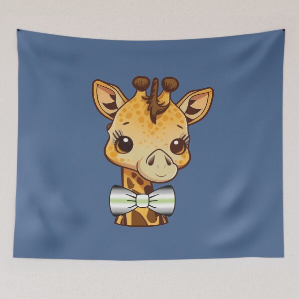 Item preview, Cute Giraffe with Agender Pride Flag Bowtie, Kawaii Agender Pride Design  designed and sold by Travelslightly.