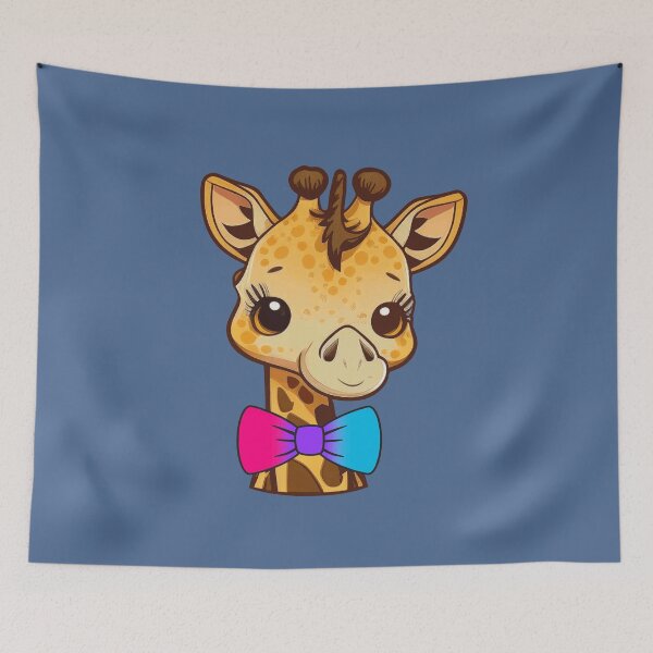 Item preview, Cute Giraffe with Androgynous Pride Flag Bowtie, Kawaii Androgynous Pride Design  designed and sold by Travelslightly.