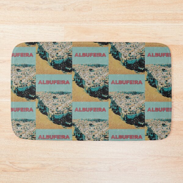 Item preview, Sky View Illustration of Albufeira from the Beach Side, Algarve, Portugal designed and sold by Lemomo-artworks.