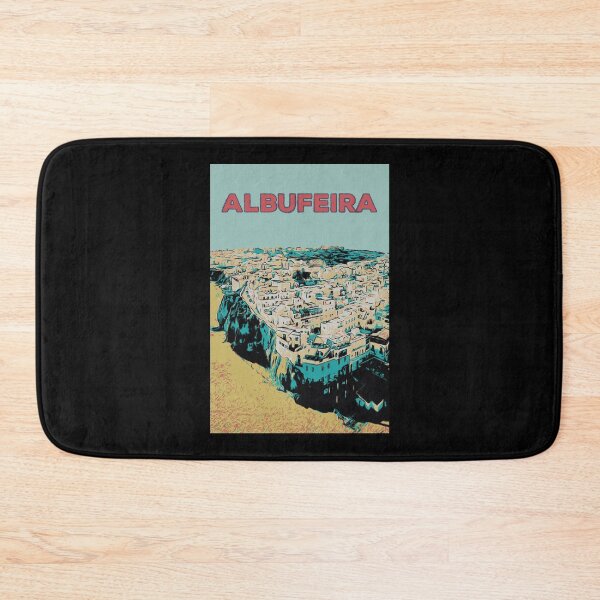 Item preview, Sky View Illustration of Albufeira from the Beach Side, Algarve, Portugal designed and sold by Lemomo-artworks.
