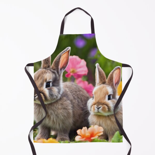 Item preview, Baby Bunny Rabbits Flowers Cute Bunnies In Flowers designed and sold by LMStudioDesigns.