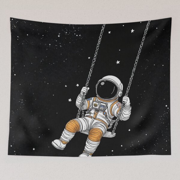 Item preview, Astronaut on a swing  designed and sold by DesignArtFull.