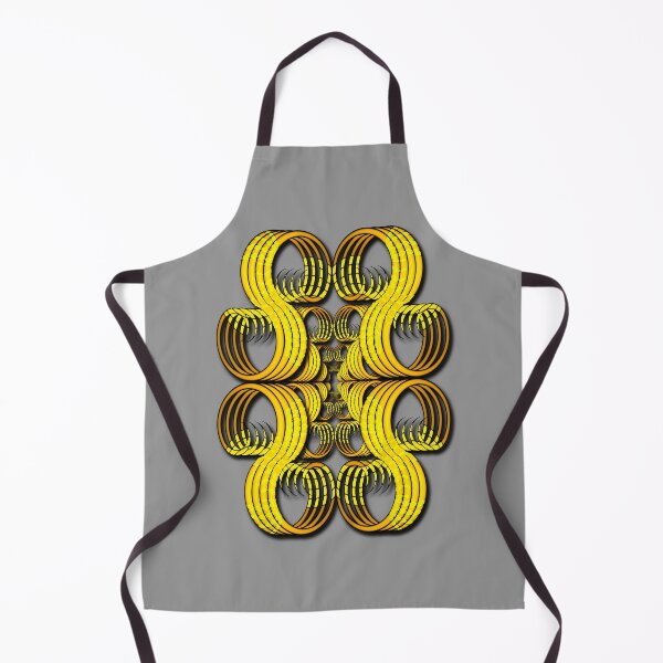 Item preview, Pattern of gold three-dimensional wave or hook shapes. designed and sold by Robin3DT.