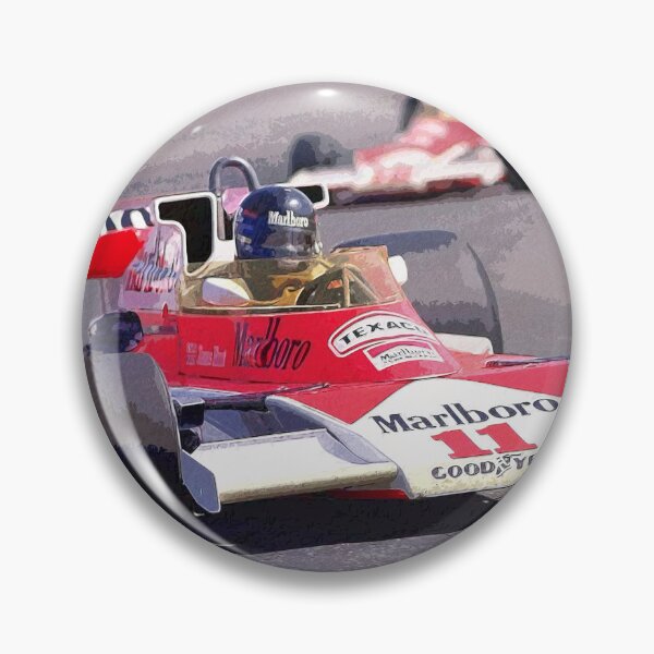 Item preview, James Hunt racing his 1976 M23 F1 racecar during the Spanish Grand Prix designed and sold by Rodissimus1984.