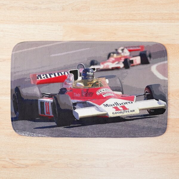 Item preview, James Hunt racing his 1976 M23 F1 racecar during the Spanish Grand Prix designed and sold by Rodissimus1984.
