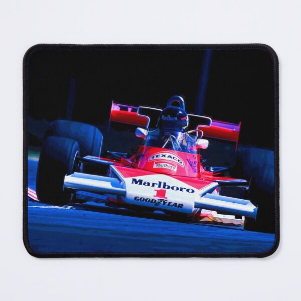Item preview, James Hunt racing his 1977 M23 F1 racecar abstract designed and sold by Rodissimus1984.