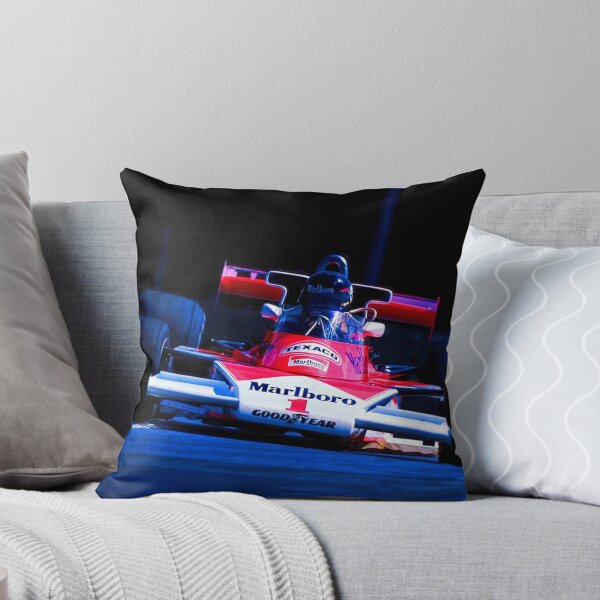 Item preview, James Hunt racing his 1977 M23 F1 racecar abstract designed and sold by Rodissimus1984.