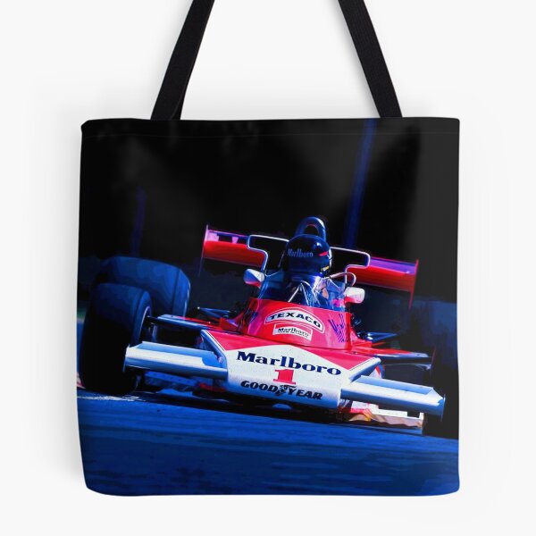 Item preview, James Hunt racing his 1977 M23 F1 racecar abstract designed and sold by Rodissimus1984.
