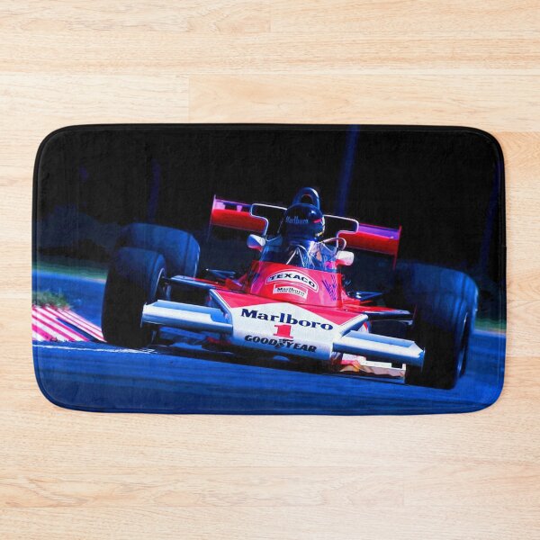 Item preview, James Hunt racing his 1977 M23 F1 racecar abstract designed and sold by Rodissimus1984.